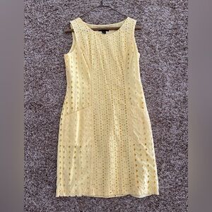 Cynthia Rowley yellow eyelet dress size 4